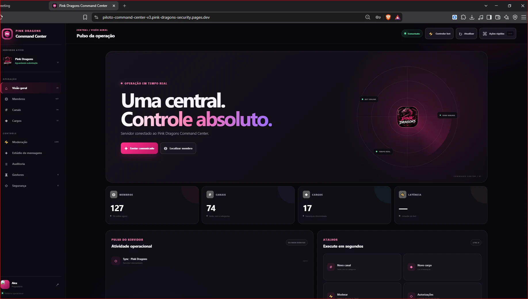 Pink Dragons Command Center